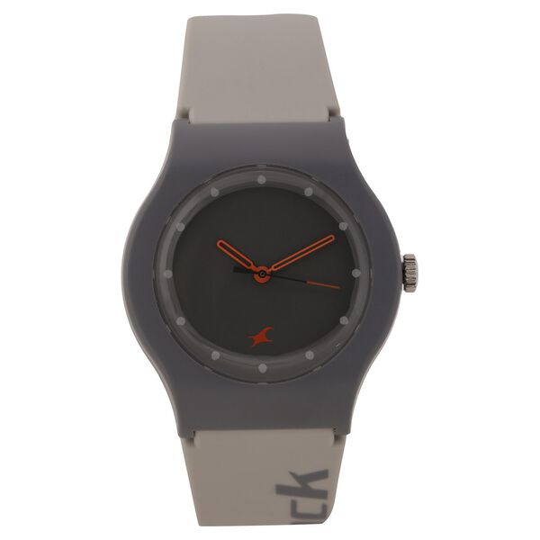 Fastrack Quartz Analog Grey Dial Silicone Strap Watch for Unisex - image number 1