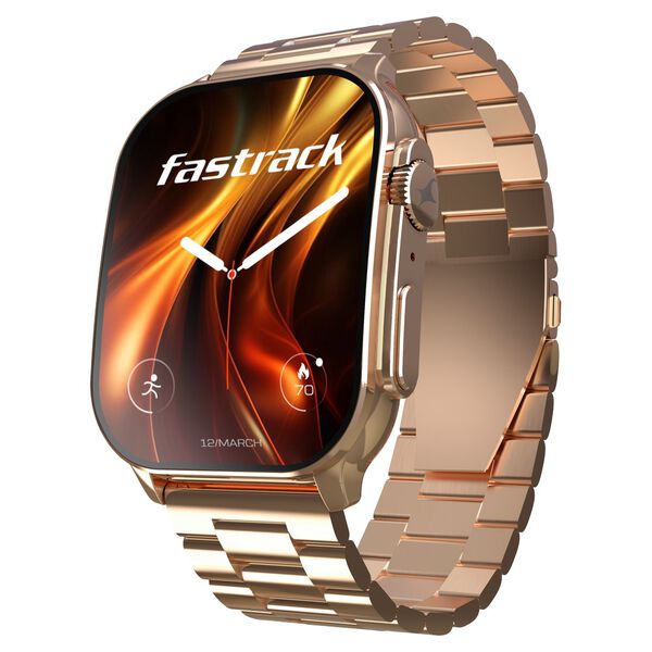 Fastrack Revoltt FS2 Pro (Metal) 1.96" Super AMOLED Smart Watch Metal Body with 1000 Nits Brightness BP & Sleep Monito - image number 0