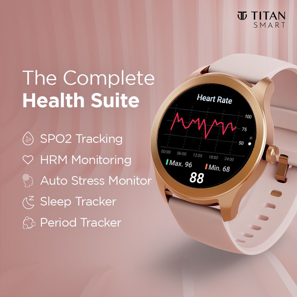 Titan pink watch shop