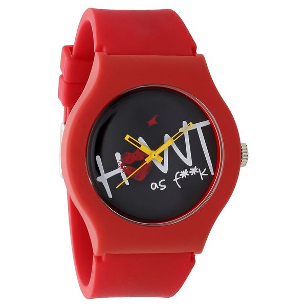 Fastrack Quartz Analog Black Dial Silicone Strap Watch for Unisex - image number 1