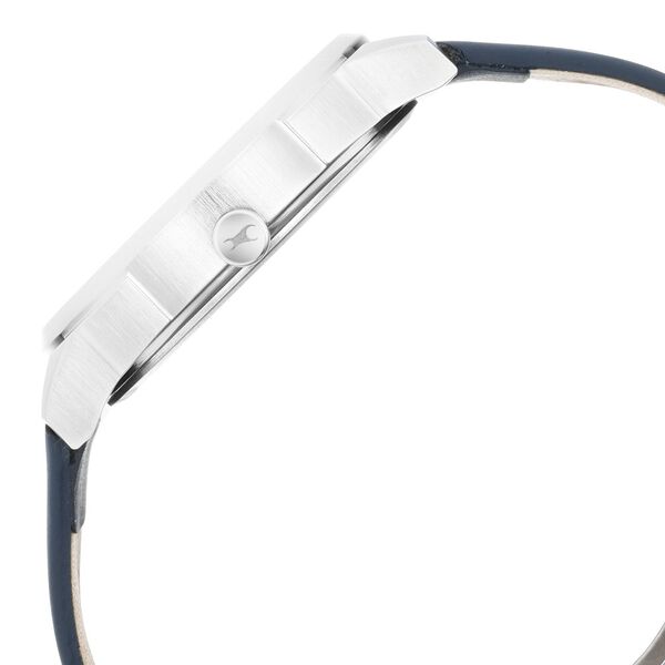Fastrack After Dark White Dial Leather Strap Watch for Guys - image number 4