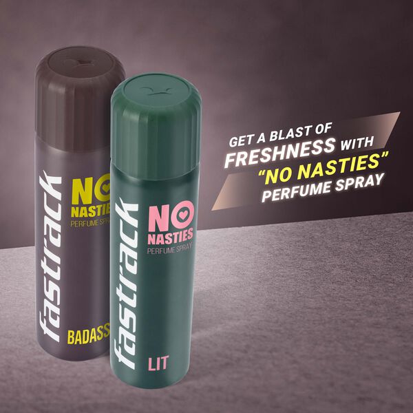 Fastrack No Nasties Perfume Spray - Lit & Badass (Pack of 2) - image number 1