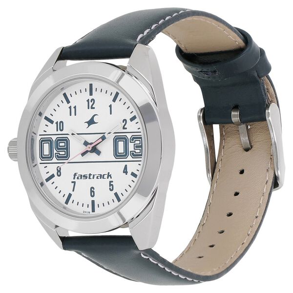 Fastrack Varsity Quartz Analog White Dial Leather Strap Watch for Girls - image number 1
