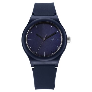Fastrack Tees Urbanique Quartz Analog Blue Dial Silicone Strap watch For Girls