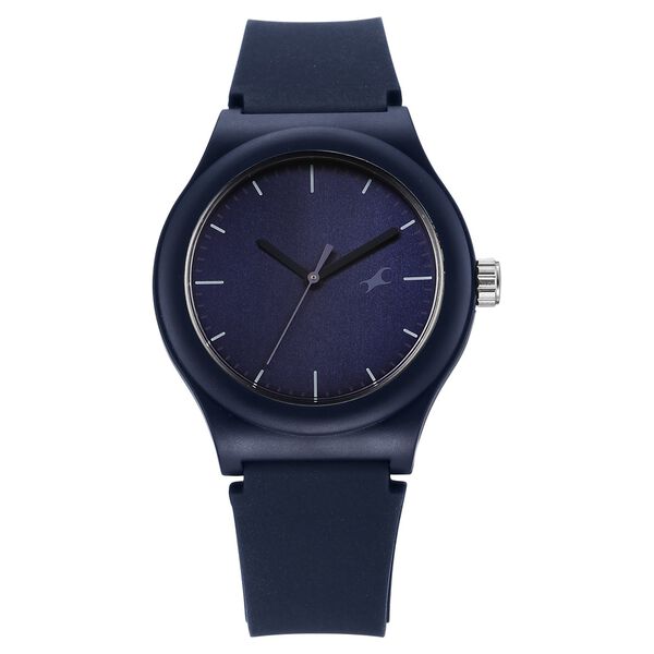 Fastrack Tees Urbanique Quartz Analog Blue Dial Silicone Strap watch For Girls - image number 0
