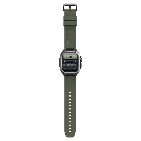 Fastrack Active Pro with 4.69 cm AMOLED Display and AOD, Functional Crown, BT Calling Rugged Smartwatch with Khaki Strap - image number 4