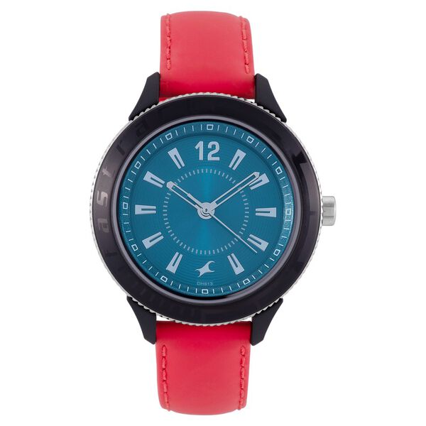 Fastrack Modular Quartz Analog Blue Dial Leather Strap Watch for Girls - image number 1