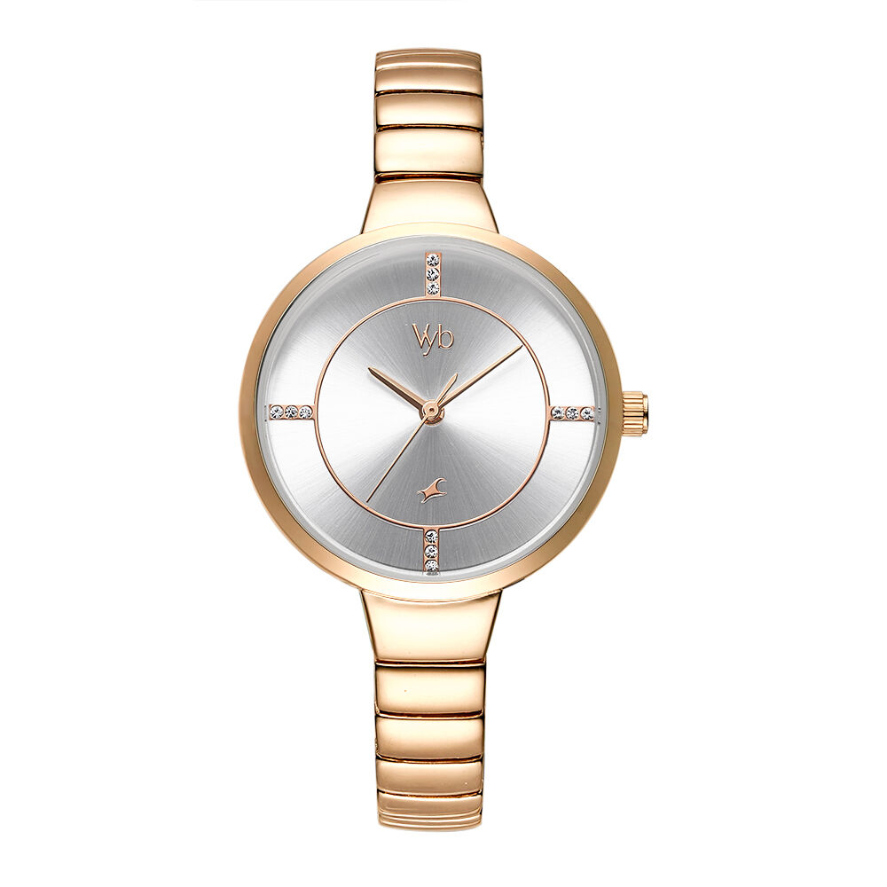 Fastrack watch deals gold color