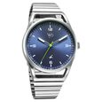 Fastrack Vyb Horizon Quartz Analog Blue Dial Silver Metal Strap Watch For Guys - image number 2