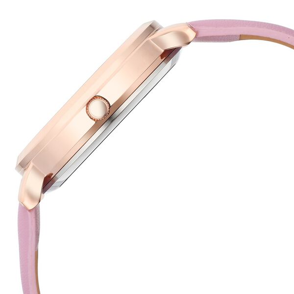 Fastrack Vyb Siren Quartz Analog Silver Dial Leather Strap Watch For Girls - image number 4