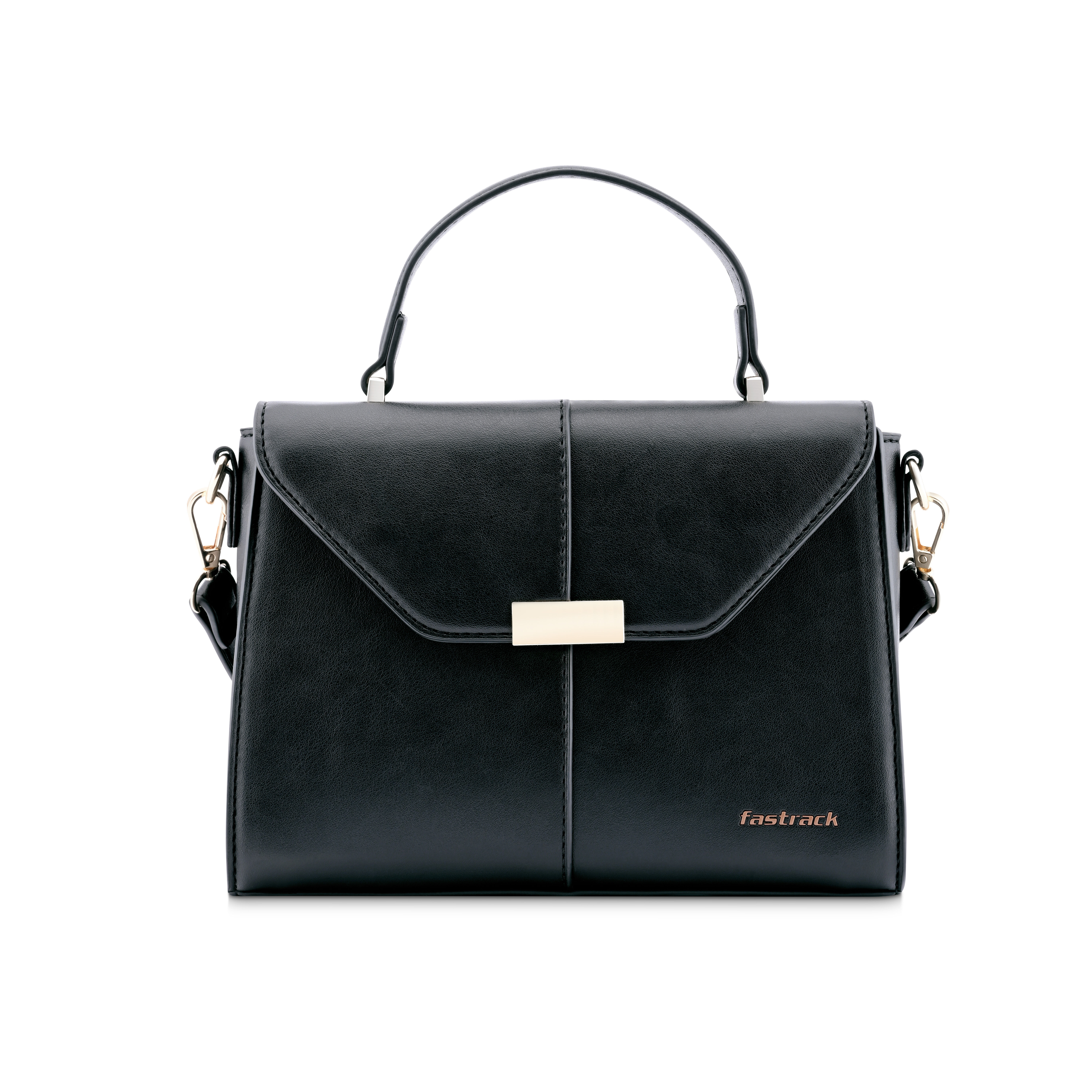 Buy Online Fastrack Structured Satchel in Black - f251sames06bk1