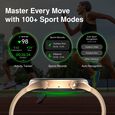 Fastrack Optimus 2 Pro 3.63 cm AMOLED, Advanced Blazing Fast UI, AOD, Metal Case, IP68, Working Crown Smartwatch - image number 3