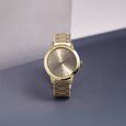 Fastrack Vyb Phantom Quartz Analog Khaki Dial Metal Strap Watch For Guys - image number 0