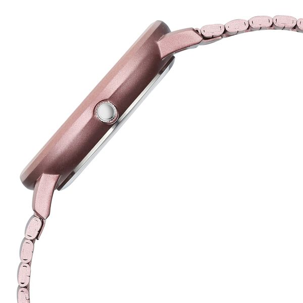 Vyb Bliss By Fastrack Quartz Analog Pink Dial Metal Strap Watch For Girls - image number 4