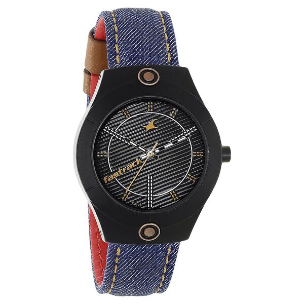 Fastrack Denim Quartz Analog White Dial Denim Strap Watch for Girls - image number 1