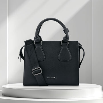 Fastrack Structured Satchel in Black