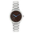 Fastrack Quartz Analog Pink Dial Stainless Steel Strap Watch for Girls