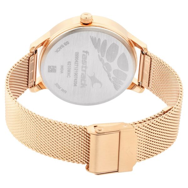 Fastrack Fit Outs Quartz Analog Blue Dial Metal Strap Watch for Girls - image number 4