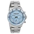 Fastrack Hitlist Quartz Chronograph Blue Dial Stainless Steel Strap Watch for Guys