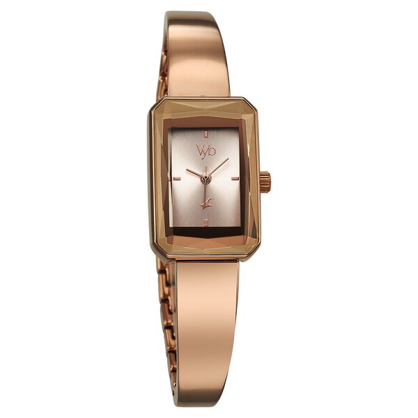 Vyb Diva By Fastrack Quartz Analog Pink Dial Metal Strap Watch For Girls - image number 0