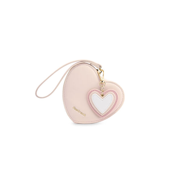 Fastrack HeartPop Clutch, Made with High-Quality Faux Leather, Versatile and Durable Design, Gold Metal Accents, with FauX-Leather Wrist Loop and Heart Charms - image number 1