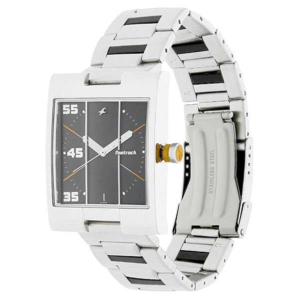 Fastrack Quartz Analog Grey Dial Stainless Steel Strap Watch for Guys - image number 1