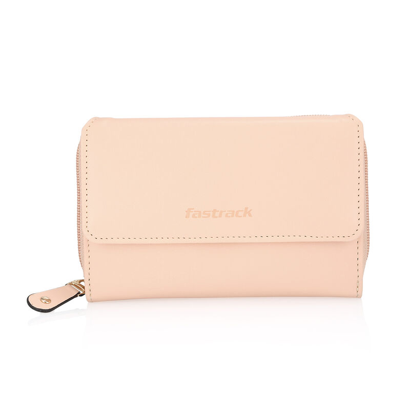 Buy Online Fastrack Pink Zip-around Wallet - f234wlsms05pk1 | Fastrack