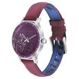 Fastrack Space Rover Quartz Analog Maroon Dial Leather Strap Watch for Girls - image number 2