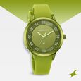 Pop Colours Orange Dial Silicone Strap Watch for Girls