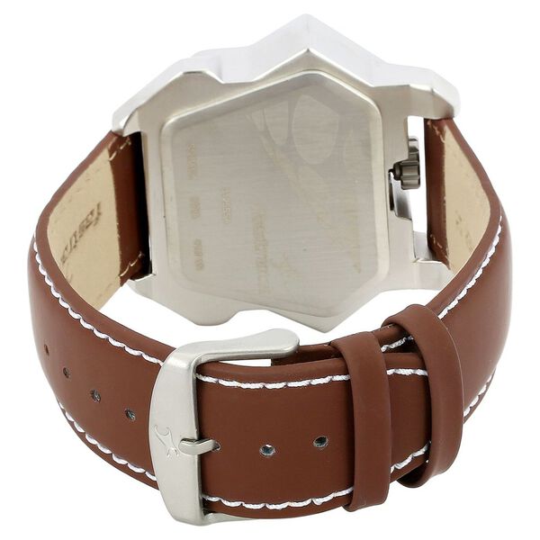 Fastrack Quartz Analog Black Dial Leather Strap Watch for Guys - image number 2