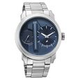 Fastrack Pulse IV Dual Time Analog Watch with Blue Dial & Silver Stainless Steel Strap For Guys - image number 1