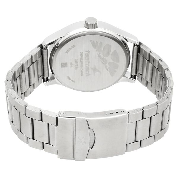 Fastrack Road Trip Quartz Analog Black Dial Stainless Steel Strap Watch for Guys - image number 4