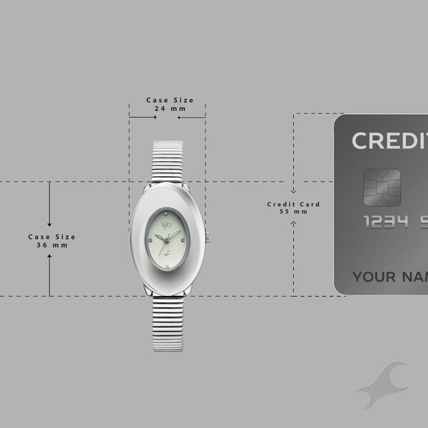 Vyb Runway By Fastrack Quartz Analog Green Dial Silver Stainless Steel Strap Watch For Girls - image number 3
