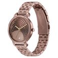 Fastrack Stunners Quartz Analog Brown Dial Stainless Steel Strap Watch for Girls - image number 2