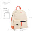 Fastrack White & Orange Vibepack laptop backpack - image number 8