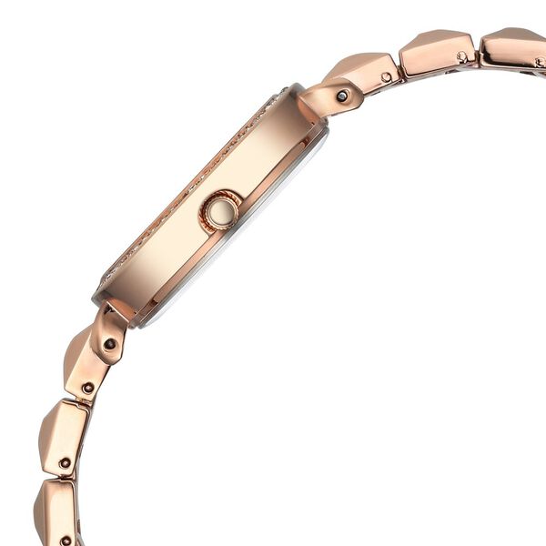 Fastrack Vyb Enigma Quartz Analog Mother of Pearl Dial Rose Gold Color Metal Strap Watch For Girls - image number 4