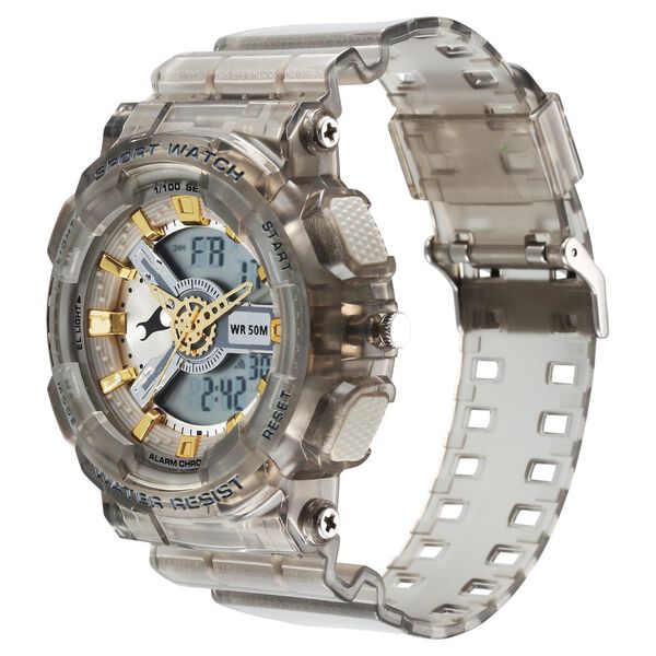 Fastrack StreetStyle Digital Dial Translucent Grey PU Strap Watch For Guys - image number 2
