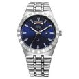 Fastrack Vyb Orion Quartz Analog Blue Dial Silver Color Metal Strap Watch For Guys - image number 1