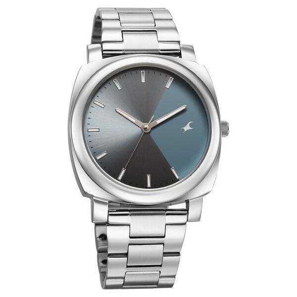 Fastrack Stunners X Quartz Analog Blue Dial Stainless Steel Strap Watch For Guys - image number 1