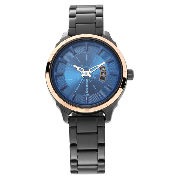 Fastrack All Nighters Quartz Analog Blue Dial Stainless Steel Strap Watch for Girls - image number 1