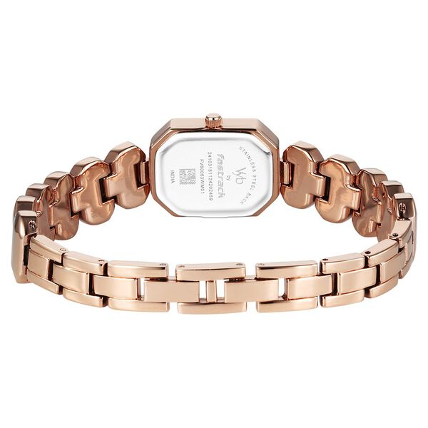 Vyb Celeste By Fastrack Quartz Analog Silver Dial Metal Strap Watch For Girls - image number 5