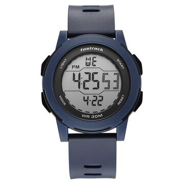 Fastrack Streetstyle Digital Dial Blue Polyether Strap Watch For Unisex
