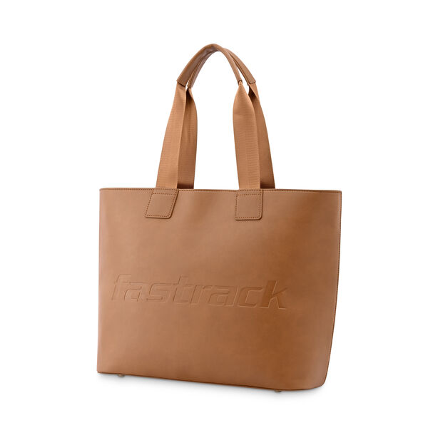 Tan College Tote Bag - image number 2