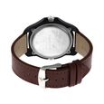 Fastrack Dual Time Quartz Analog White Dial Leather Strap Watch for Guys - image number 4