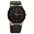 Fastrack Vyb Challenger Quartz Analog Black Dial Black Color Leather Strap Watch For Guys - image number 2