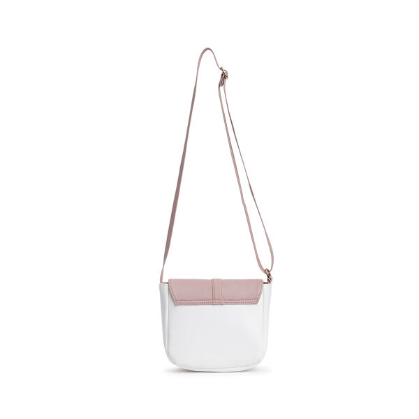 Fastrack Classic Sling Bag for Women | Stylish Crossbody Bag for Girls, Ladies, Women | Spacious, Two-Toned Bag Made of High Quality Faux Leather (Powder Pink) - image number 2