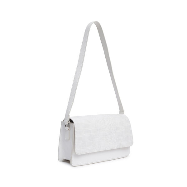 Fastrack Structured Shoulder Bag for Women | Trendy Shoulder Bag for Girls, Ladies, Women | Chic Textured Bag Made of High Quality Faux Leather (White) - image number 1