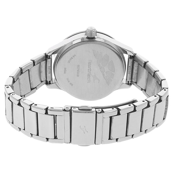 Fastrack Quartz Analog Red Dial Stainless Steel Strap Watch for Girls - image number 3
