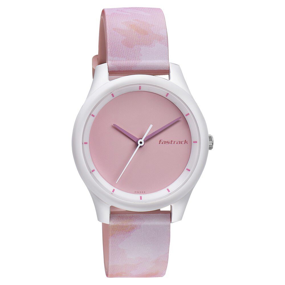 Fastrack beach analog watch pink sales