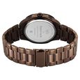 Vyb Challenger By Fastrack Quartz Analog Black Dial Brown Stainless Steel Strap Watch For Guys - image number 6